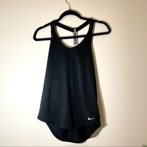Nike Elastika Athletic Racerback Tank Top, black
